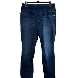 Lee Slim Fit Slim Leg Mid Rise Pull On Jeans Size 12 Short